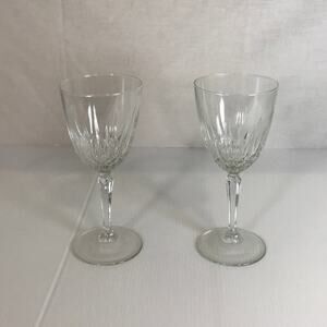 Luminarc Retro Diamant Vintage Crystal d’Arques Durand Crystal Wine Glasses